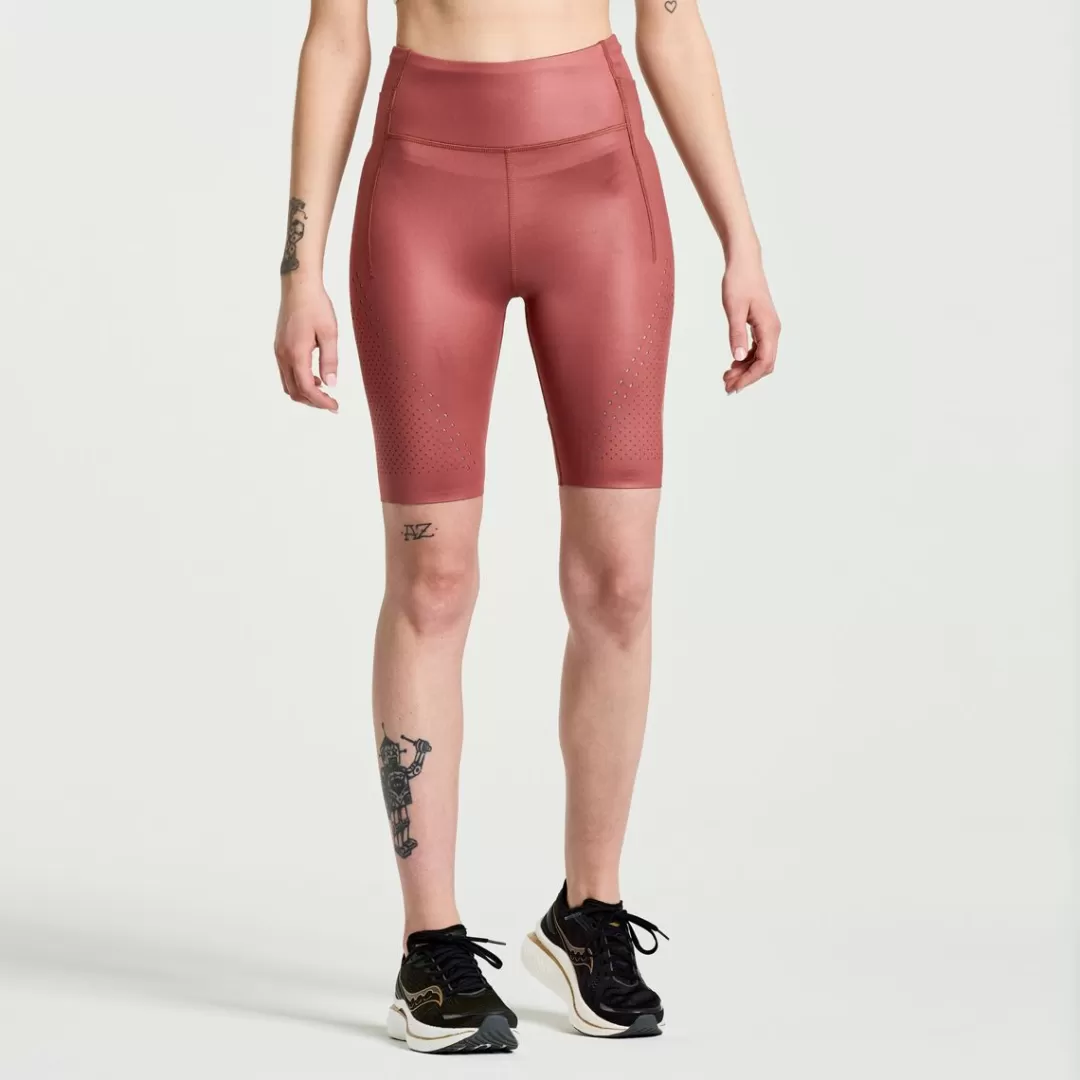 Donna Pinnacle 8" Tight Short-saucony Best