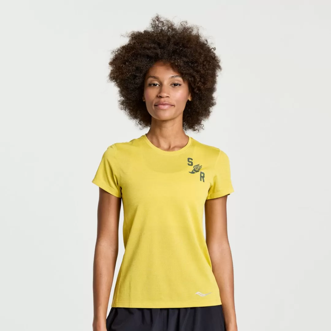 Donna Stopwatch Graphic Short Sleeve-saucony Best