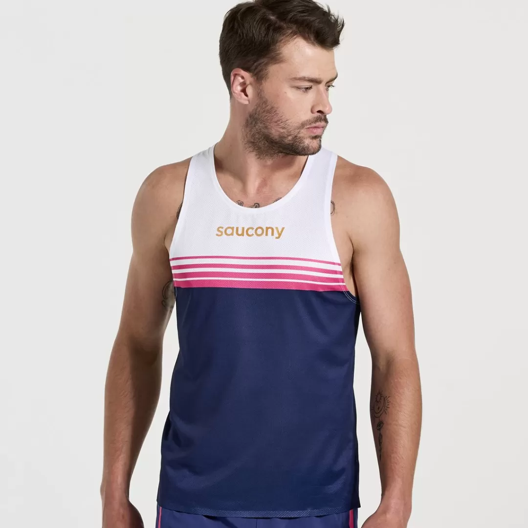 Uomo Elite Singlet-saucony Cheap